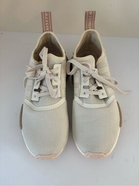 Adidas NMD_RI Running Shoes in Chalk White color way size 8. Really nice shape!